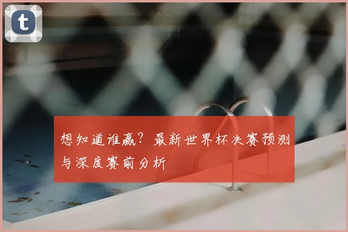 想知道谁赢?最新世界杯决赛预测与深度赛前分析